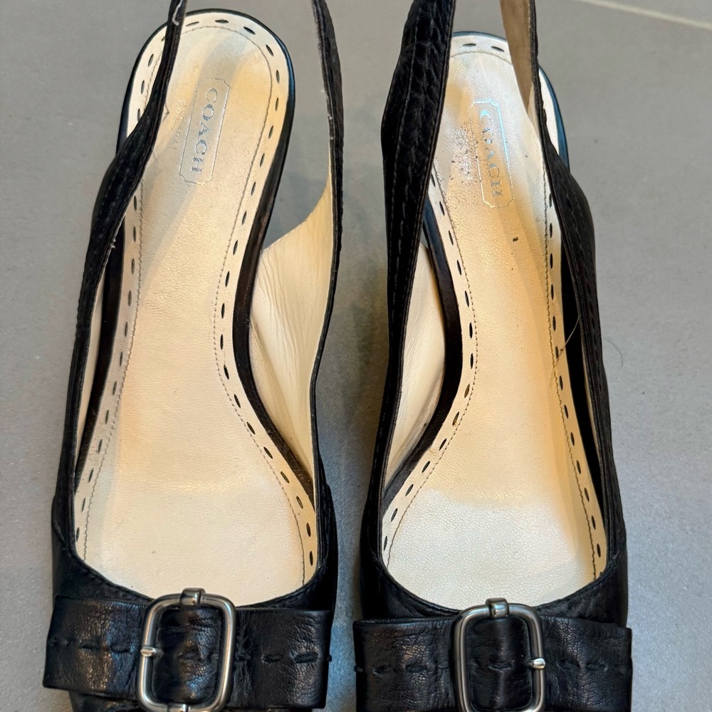 Coach Black Women's Slingback Shoes